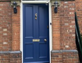 Heritage front door installation at Grade II listed property in Lincoln
