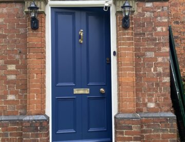 Heritage front door installation at Grade II listed property in Lincoln