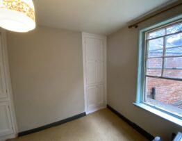 Bespoke alcove cupboards in Lincoln listed property doors closed traditional joinery