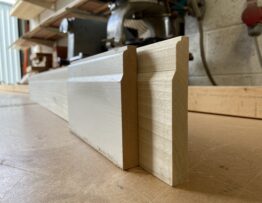 Replica timber skirting moulding matched from original profile in Lincoln