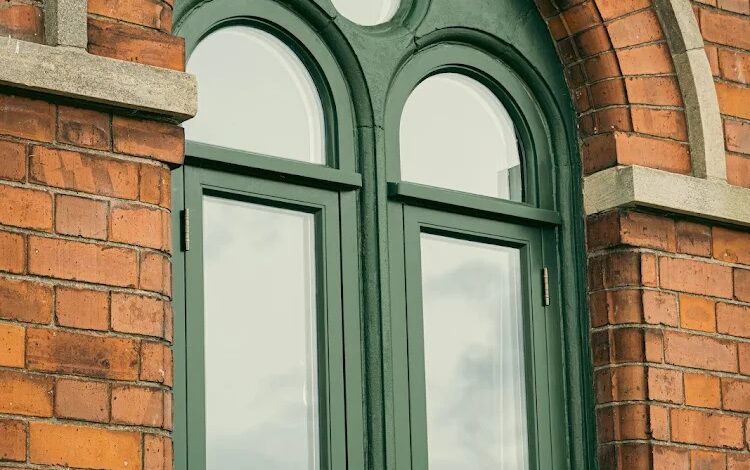 Bespoke arched Accoya timber window made for a property in Branston Booths Lincoln